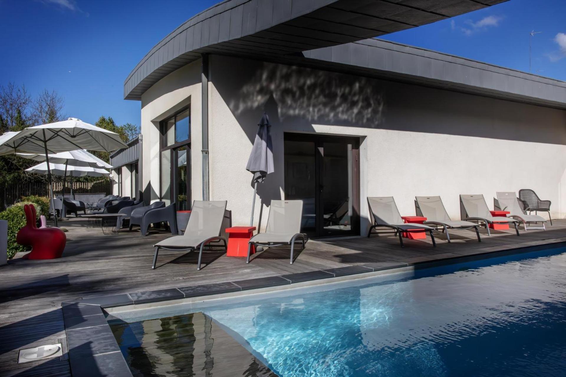 L'Aubiniere Hotel Restaurant & Spa Saint-Ouen-les-Vignes Exterior photo